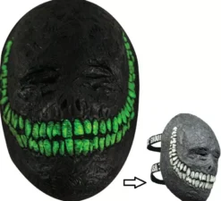 Maschera urbana di Creepy Grinning con effetto neon