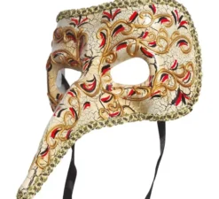 Maschera veneziana con naso allungato