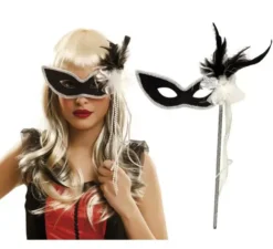 Maschera veneziana deluxe con supporto