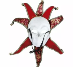 Maschera Veneziana Rossa per Uomo