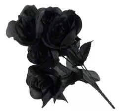 Mazzo di rose nere 35 cm