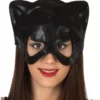 Mezza maschera nera super kitty