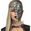 Mezza maschera steampunk con catena