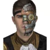 Mezza maschera steampunk con cuscinetti