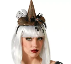 Mini fascia per cappello da strega dorata