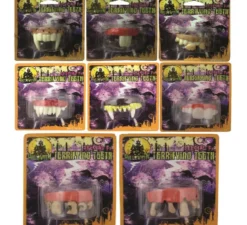 Modelli assortiti di denti terrificanti di Halloween