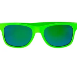 Occhiali al neon anni '80 con lenti multicolori