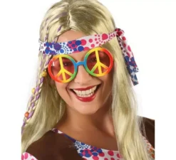 Occhiali da pace hippy multicolor
