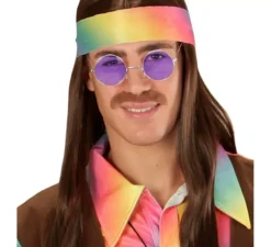 Occhiali hippie anni '70 in colori assortiti