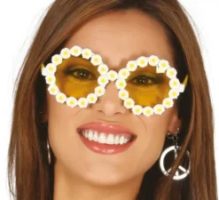 Occhiali hippie con margherite