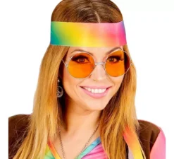 Occhiali hippie degli anni '70 in vari colori