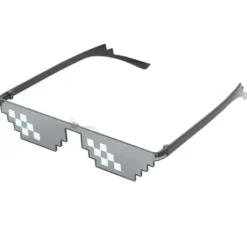 occhiali Pixel in bianco e nero