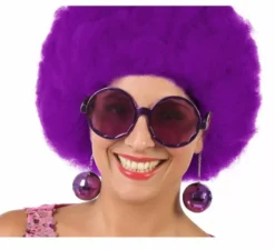 Occhiali rotondi con palla da discoteca in 6 colori