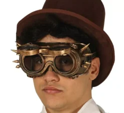 Occhiali Steampunk oro