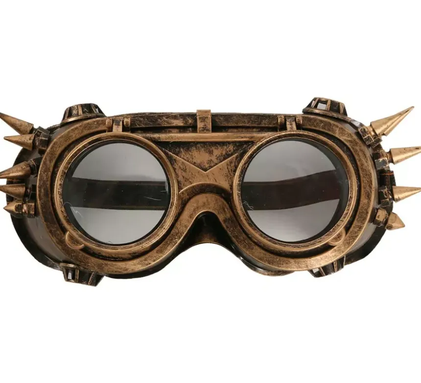 Occhiali Steampunk oro