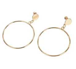 Orecchini a cerchio in oro per adulti 5x7 cm