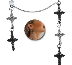 Orecchini a croce gotica