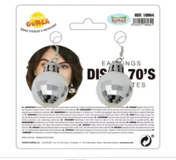 Orecchini a sfera da discoteca degli anni '70