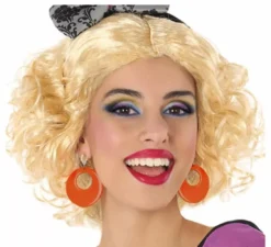 Orecchini circolari in vari colori al neon
