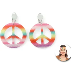 Orecchini hippie multicolori luminosi