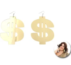 Orecchini in oro grosso dollaro