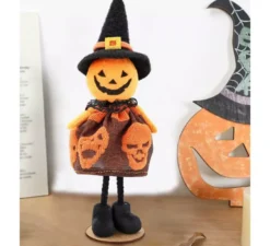 Ornamento bambola zucca 17 cm