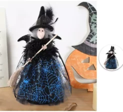 Ornamento Luxe Blue Witch 28 cm