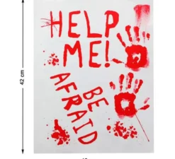 Pack di adesivi con sangue per Halloween 42x19 cm