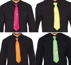 Paillettes Tie Neon in vari colori di 36 centimetri