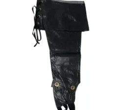 Paio di leggings neri di lusso di 52 cm.