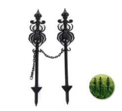 Paletti ragno con catena per giardino 53x11 cm