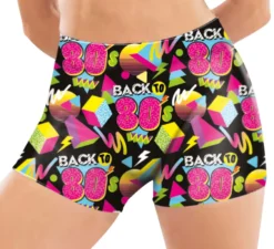 Pantaloncini elasticizzati da donna ritorno agli anni '80