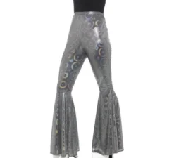 Pantaloni a campana d'argento per le donne