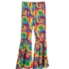 Pantaloni a campana hippie stampati