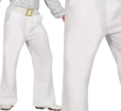 Pantaloni da discoteca bianchi da uomo