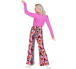 Pantaloni da discoteca stile Groovy anni '70 da donna