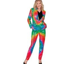 Pantaloni multicolori neon da donna