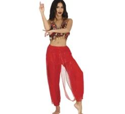 Pantaloni rossi di danza del ventre