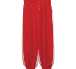 Pantaloni rossi di danza del ventre