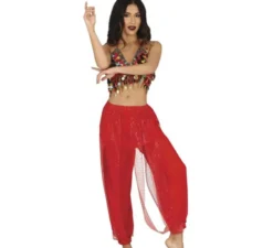 Pantaloni rossi di danza del ventre