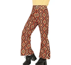 Pantaloni stampati con curve anni '70 per adulti