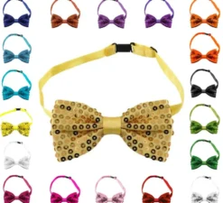 Papillon con Paillettes e Gancio in diversi colori