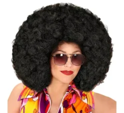 Parrucca afro gigante in vari colori in scatola