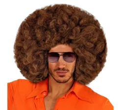 Parrucca afro gigante in vari colori in scatola