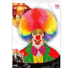 Parrucca afro oversize multicolore di alta qualità