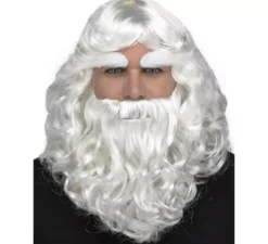 Parrucca, barba e sopracciglia di babbo natale