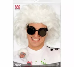 Parrucca bianca da scienziato pazzo