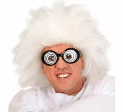 Parrucca bianca da scienziato pazzo