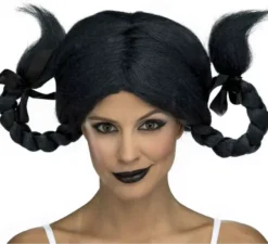 Parrucca blu-nera con trecce
