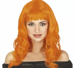 Parrucca con criniera arancione